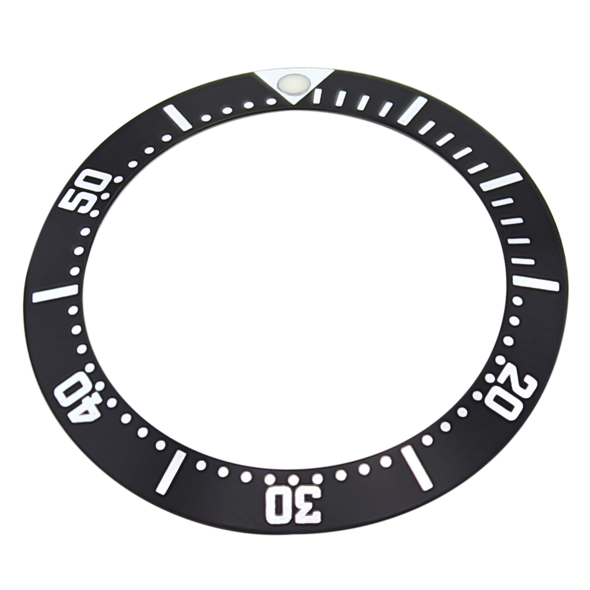BEZEL INSERT FOR OMEGA SEAMASTER WATCH BLACK 36 X 30MM