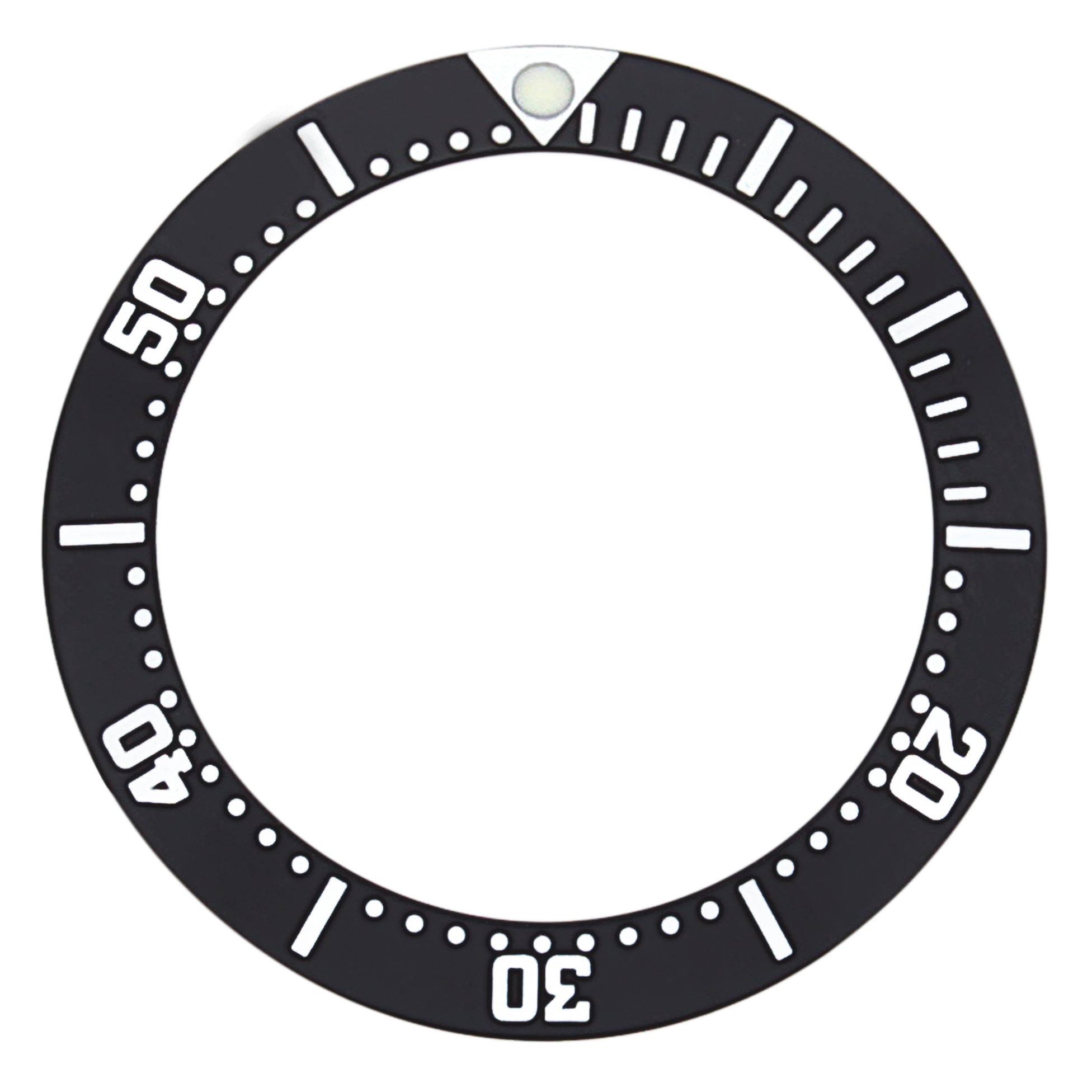 BEZEL INSERT FOR OMEGA SEAMASTER WATCH BLACK 36 X 30MM