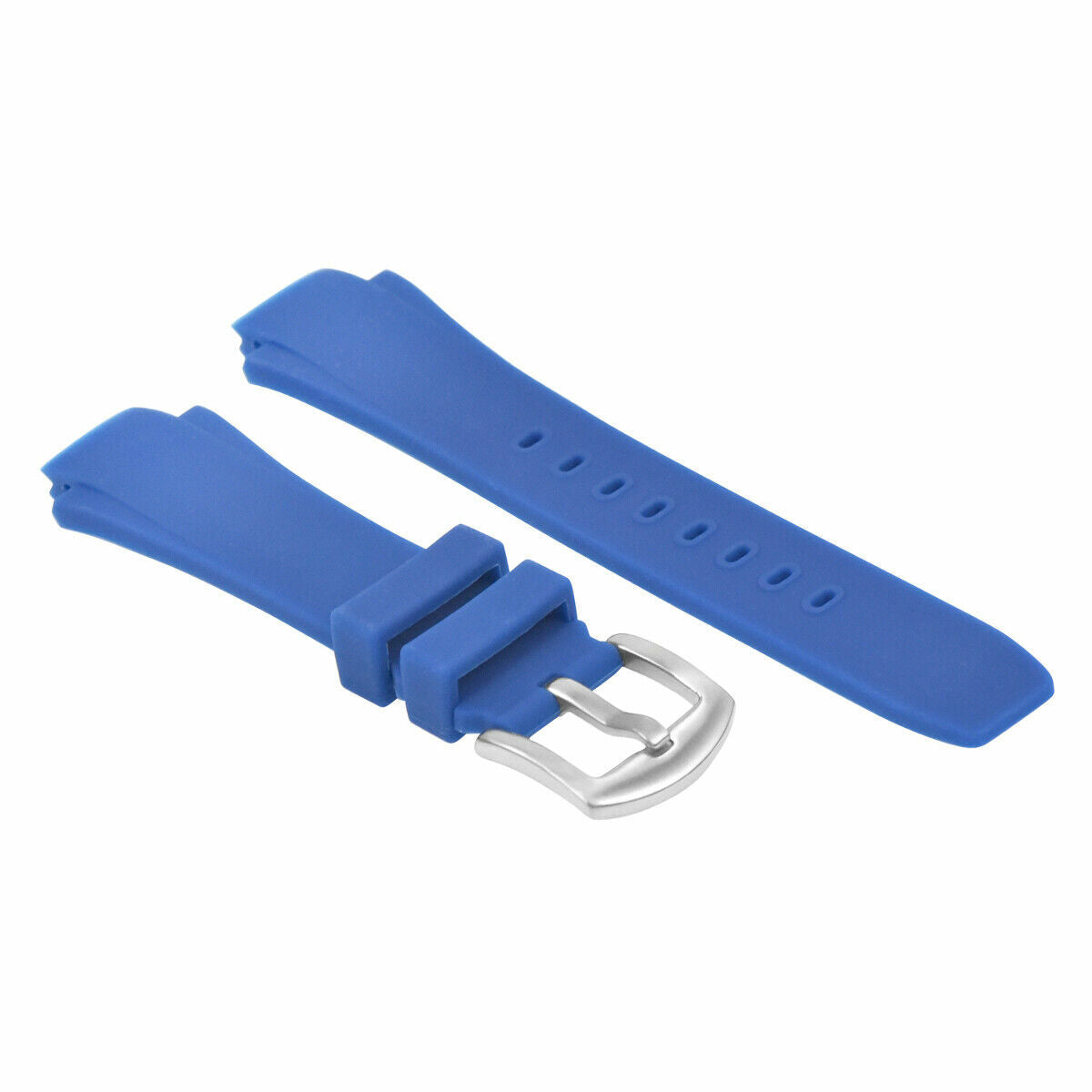 26MM RUBBER BAND STRAP FOR IWC AQUATIMER 3719, 371918 WATCH FAMILY CHRONO BLUE