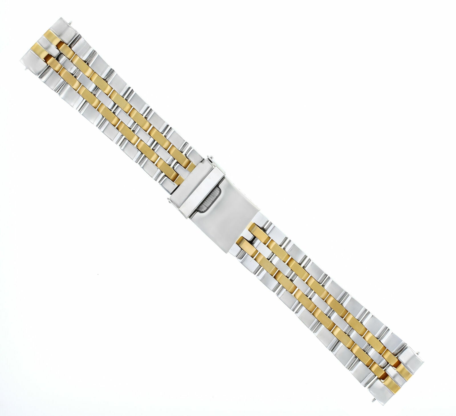 WATCH BAND BRACELET FOR BREITLING NAVITIMER BENTELY 24MM TWO TONE STRAIGHT END