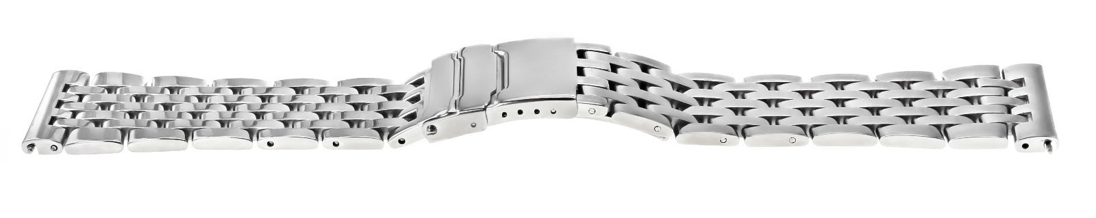 22MM WATCH BAND BRACELET STAINLESS FOR BREITLING EMERGENCY 7 LINK POLISH CURVED