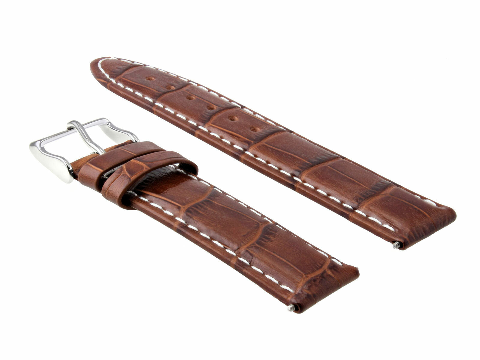 19MM LEATHER WATCH STRAP BAND FOR OMEGA SPEEDMASTER MOON WATCH L/BROWN TAN WS