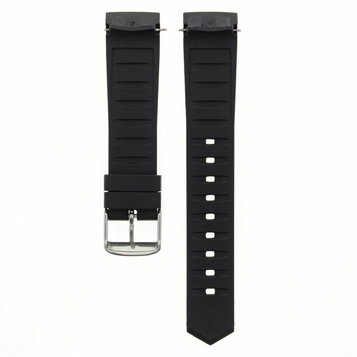 CURVED END FOR TAG HEUER 20MM RUBBER STRAP BAND CAF2111 AQUARACER CAF101E CAF2110