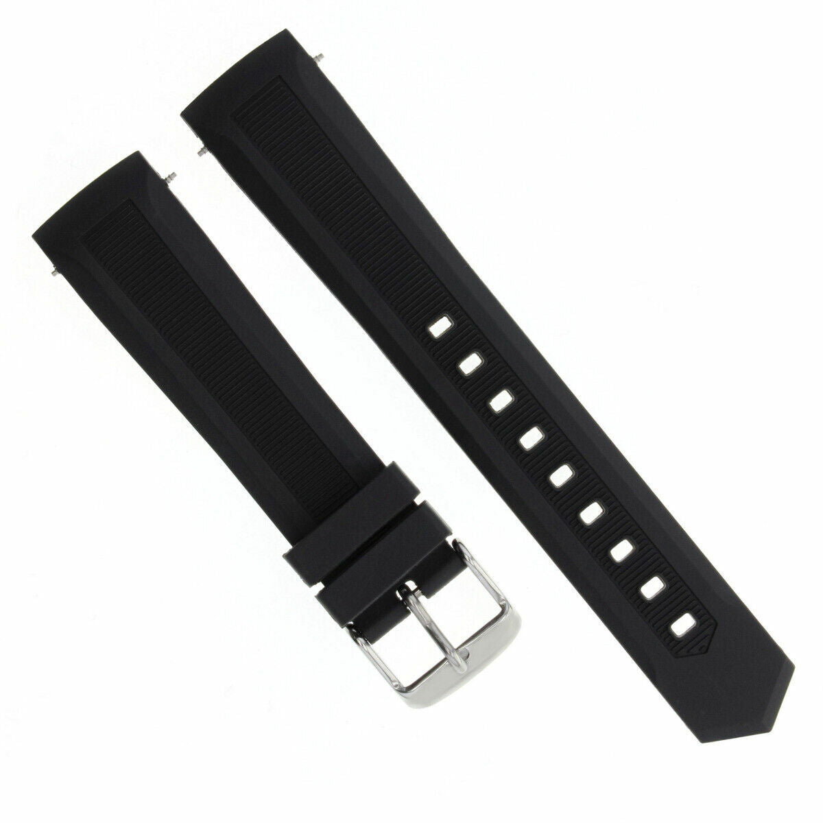CURVED END FOR TAG HEUER 20MM RUBBER STRAP BAND CAF2111 AQUARACER CAF101E CAF2110