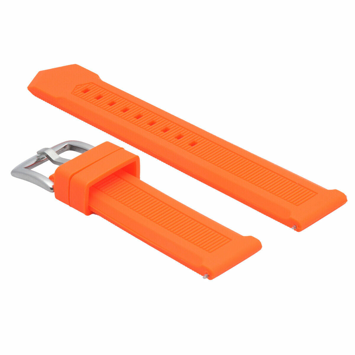 21MM RUBBER BAND STRAP FOR TAG HEUER AQUARACER CALIBRE 5 WAJ2110 AUTO ORANGE