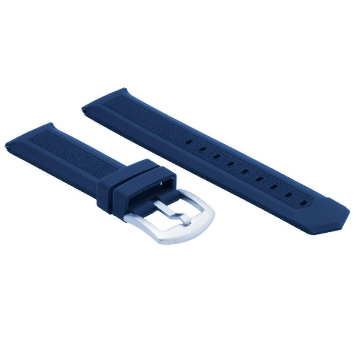 22MM RUBBER WATCH BAND STRAP FOR TAG HEUER FORMULA  F-1 AQUARACER MODEL BLUE