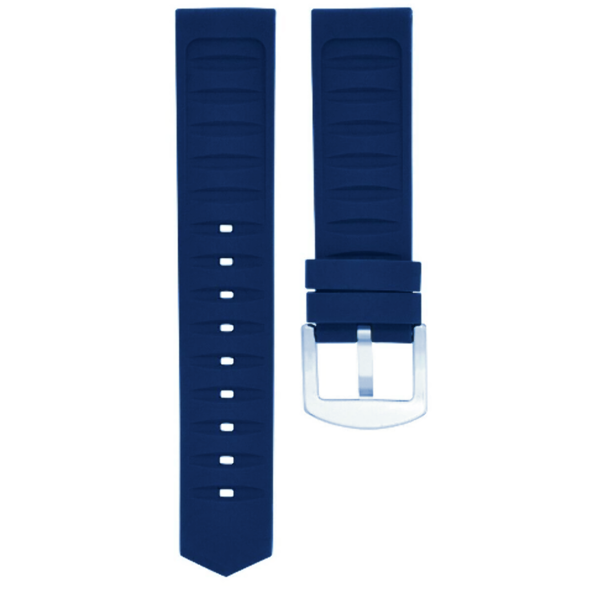 22MM RUBBER WATCH BAND STRAP FOR TAG HEUER FORMULA  F-1 AQUARACER MODEL BLUE