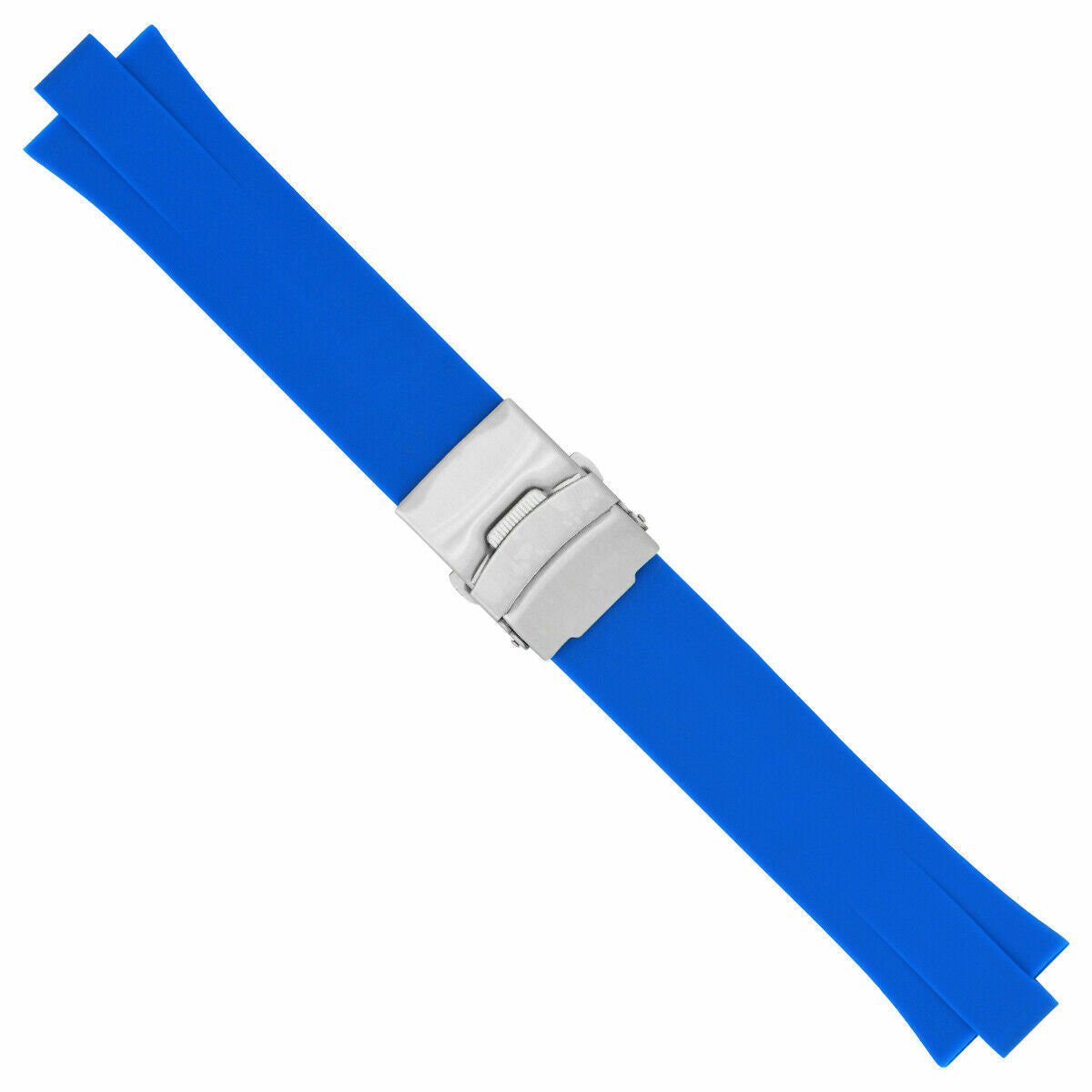 23MM 11MM RUBBER DIVER BAND STRAP BRACELET FOR ORIS TT2 F1 CHRONO WATCH BLUE