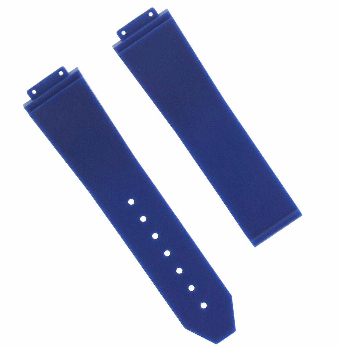 21MM RUBBER WATCH BAND FOR 38MM HUBLOT LADY WATCH 561 565 DEPLOYMENT CLASP BLUE