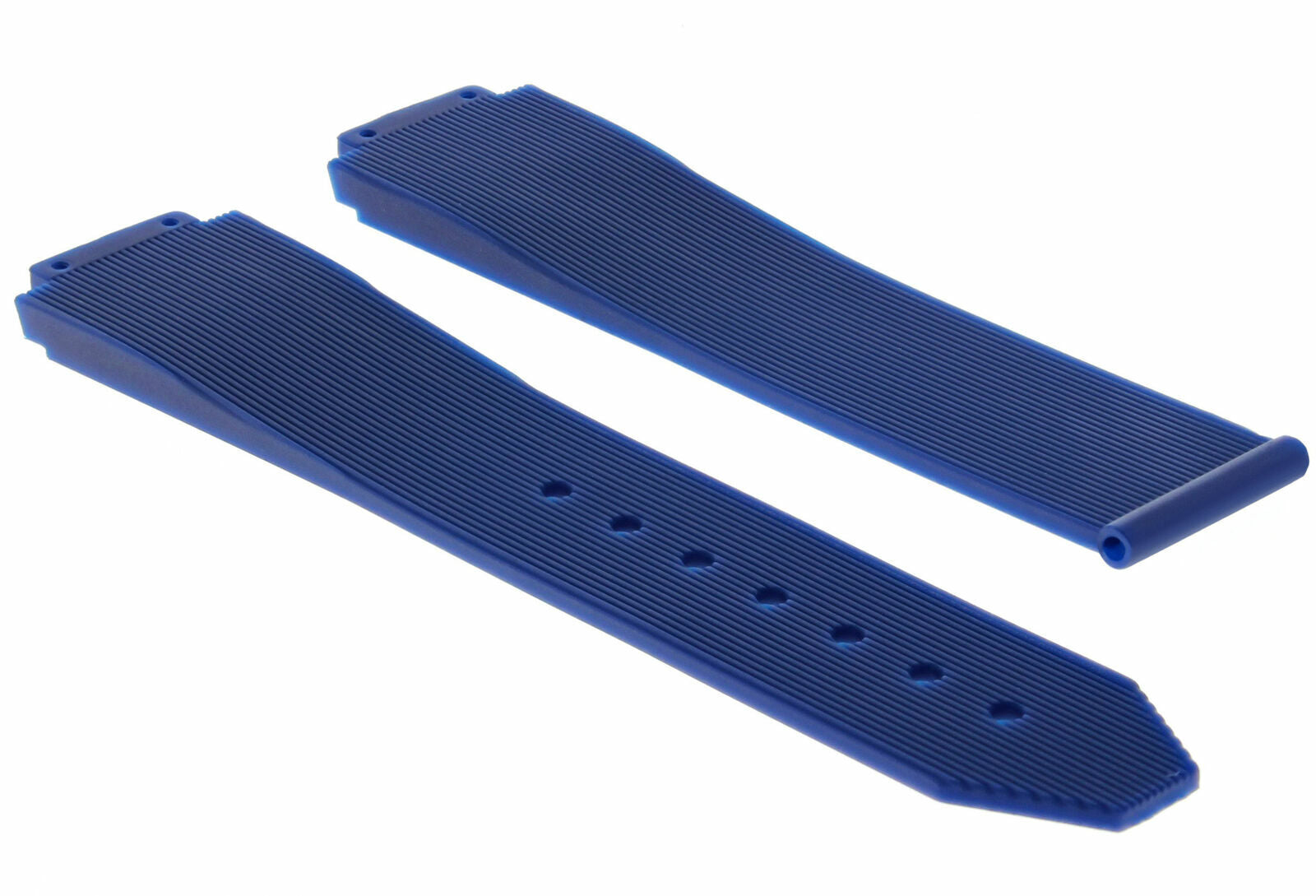 21MM RUBBER WATCH BAND FOR 38MM HUBLOT LADY WATCH 561 565 DEPLOYMENT CLASP BLUE