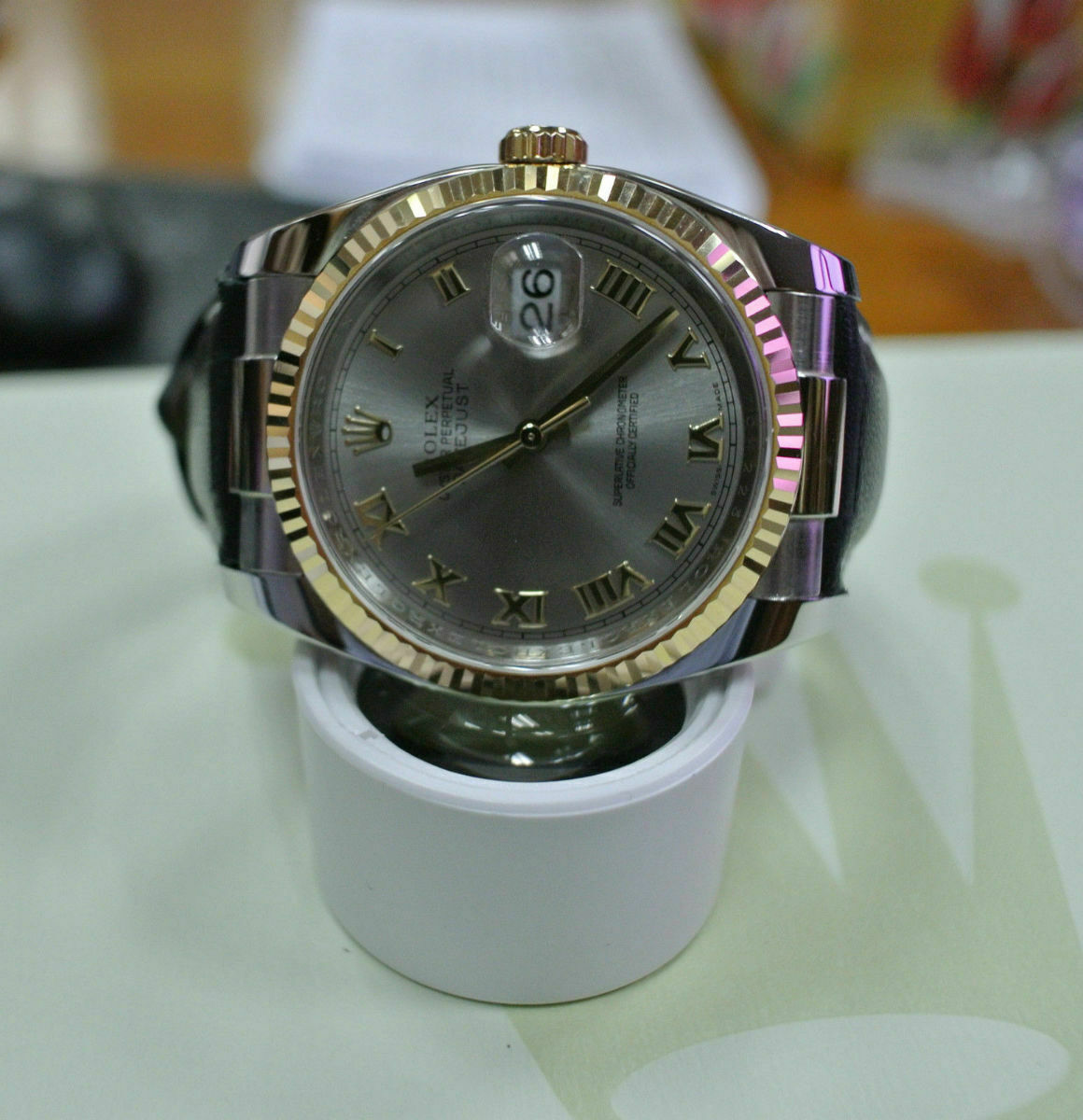 2 PC 19MM CUSTOM END LINK PIECE FOR ROLEX OYSTER PERPETUAL DATE 1500 15200 15210