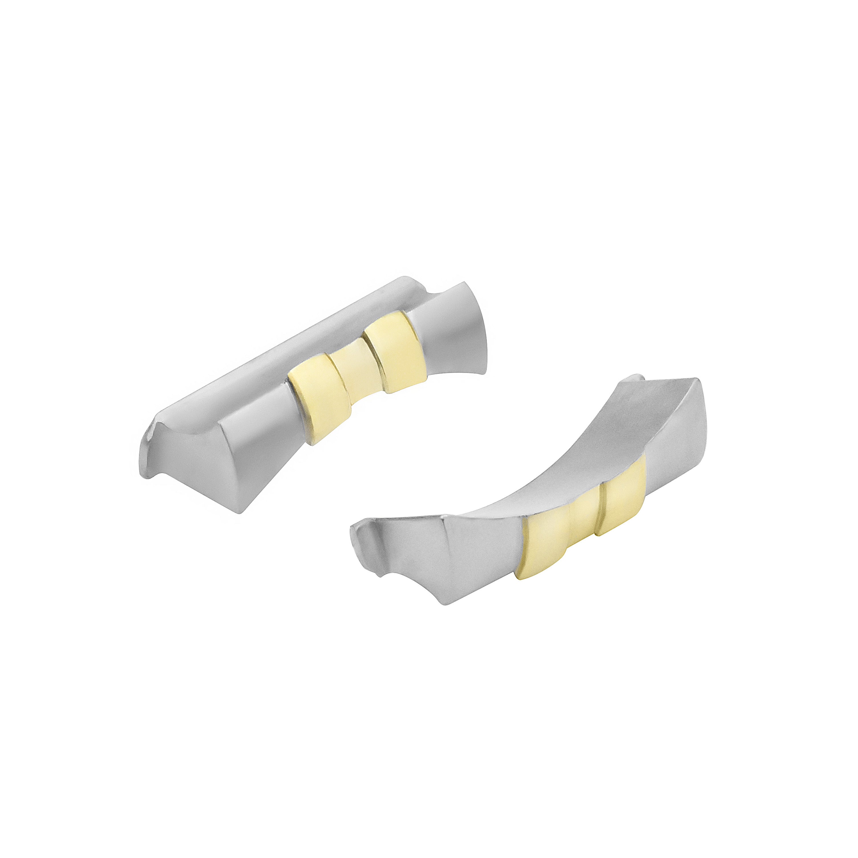 19MM CUSTOM STRAP END PIECE JUBILEE FOR ROLEX 114200 114210 114270 114300 T/TONE