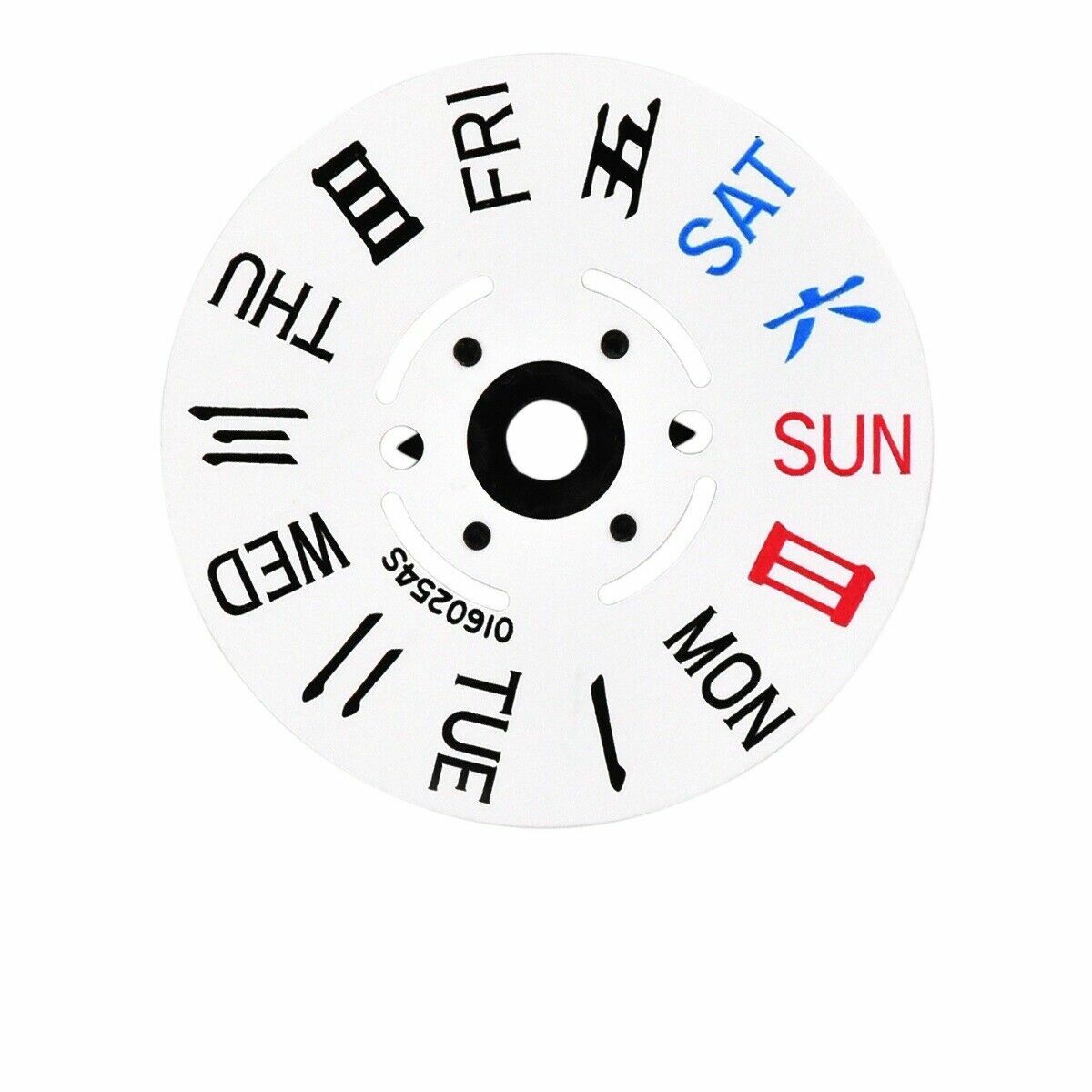 SEIKO DAY WHEEL DISC FOR SKX009 7S26 7S36 NH26 NH36 4R36 CHINESE ENGLISH DAY@ 3