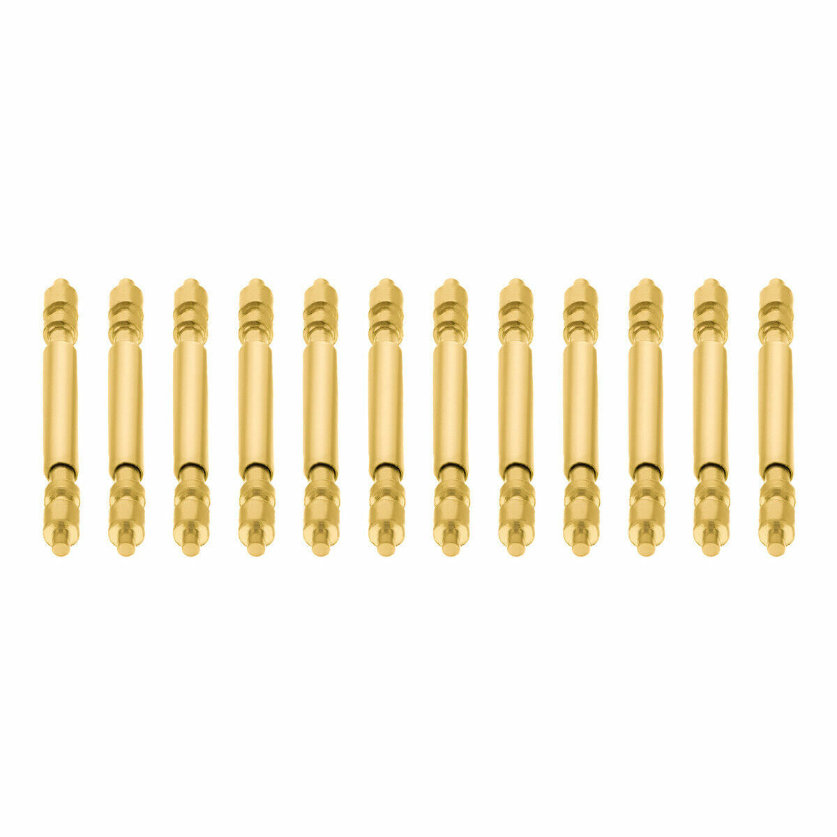 12 PCS SPRING BAR PIN FOR 31MM ROLEX DATEJUST PRESIDENT MIDSIZE 68278 17MM GOLD