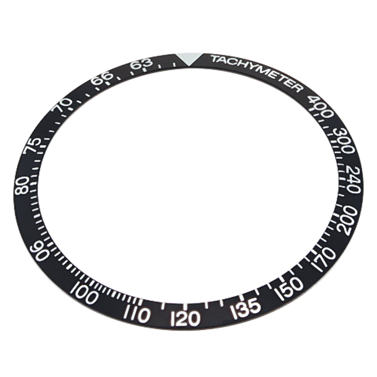 BEZEL INSERT FOR TAG HEUER TACHYMETRE WATCH 37MM X 32MM BLACK