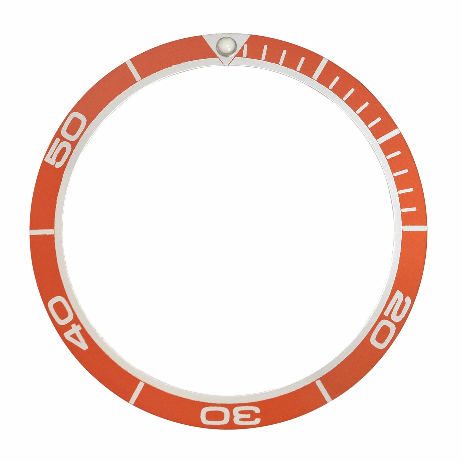 BEZEL INSERT FOR SEIKO PLANET OCEAN DIVER WATCH 38MM X 31MM ORANGE