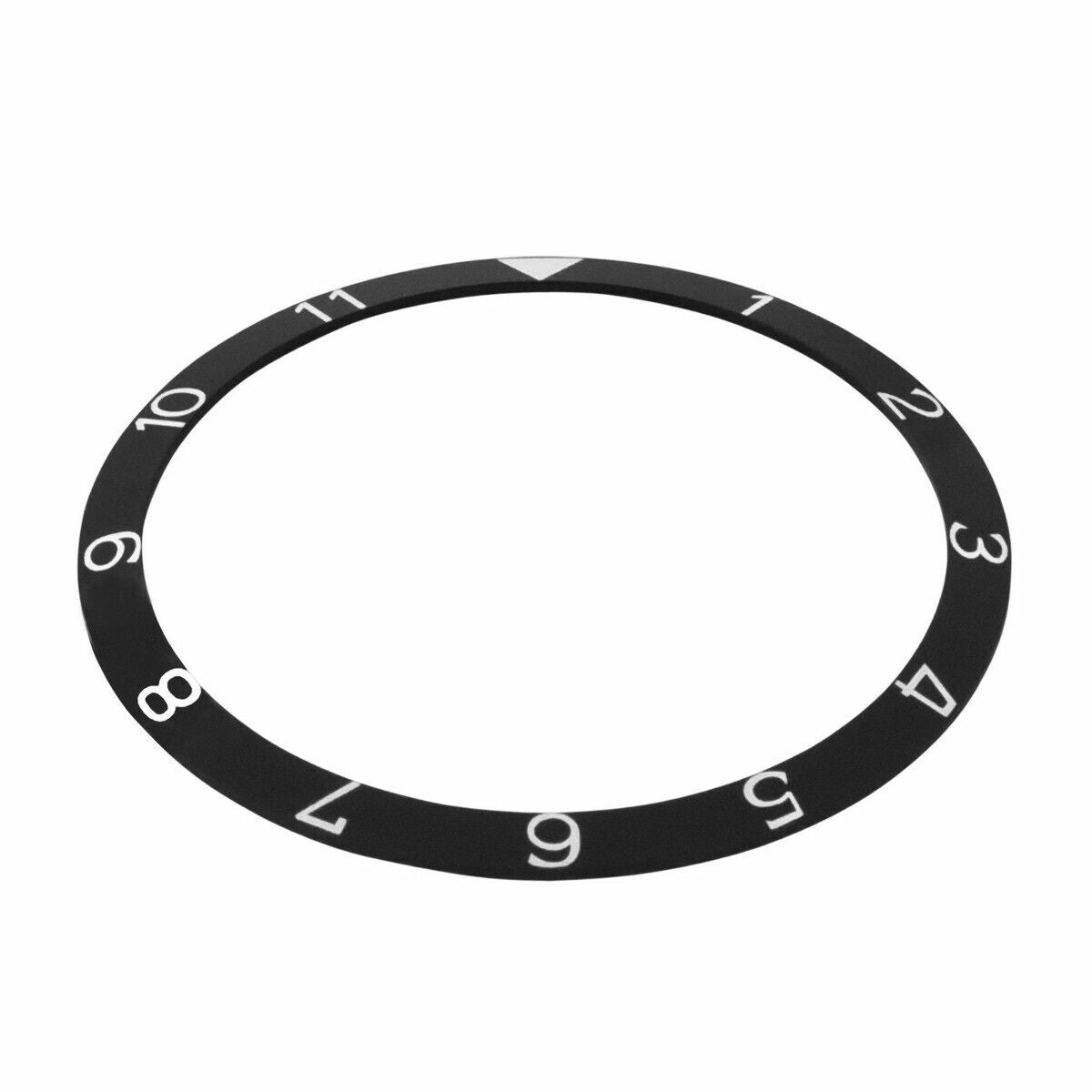 BEZEL INSERT ALUMINUM 37MM X 32MM FOR ROLEX MILGAUSS WATCH BLACK