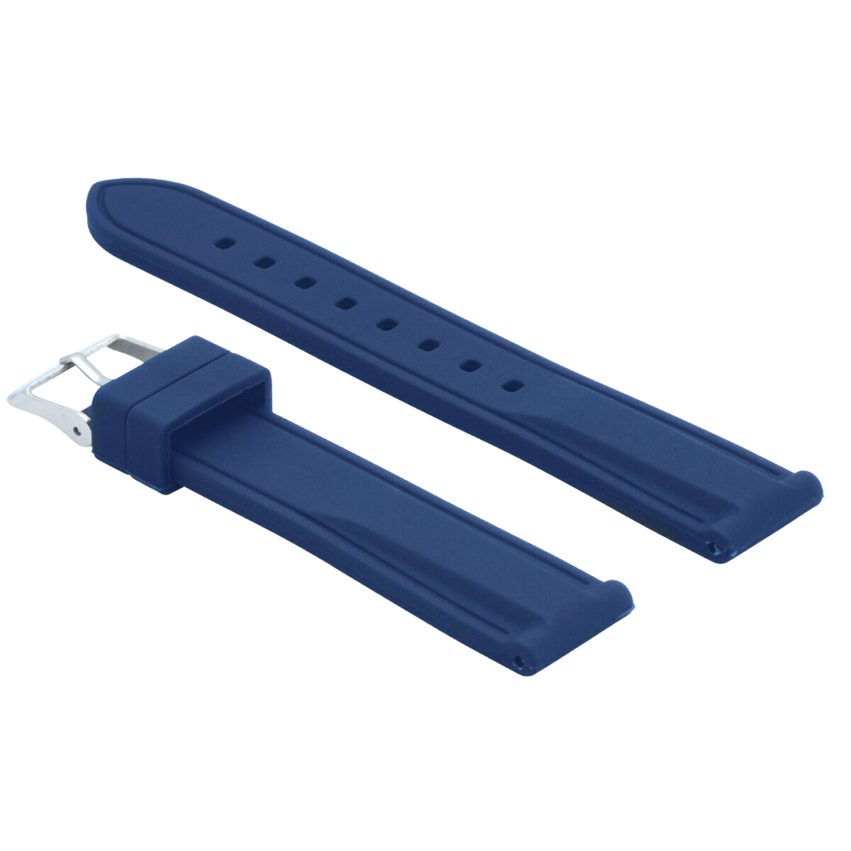 18MM RUBBER DIVER WATCH BAND STRAP FOR TAG HEUER FORMULA F1 AQUARACER WATCH BLUE