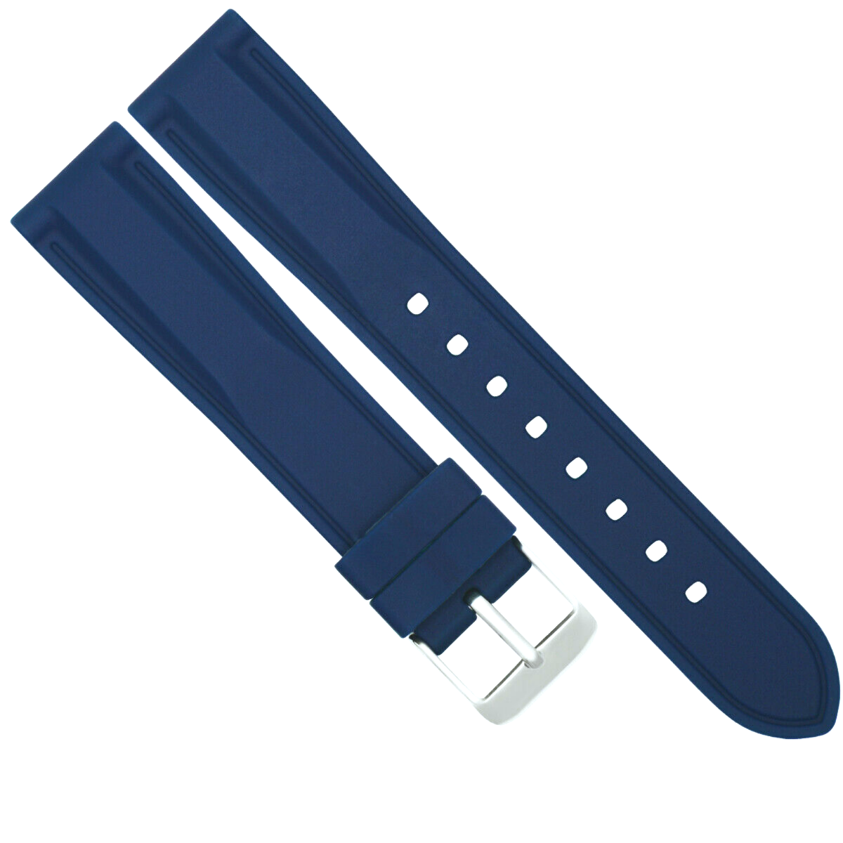 18MM RUBBER DIVER WATCH BAND STRAP FOR TAG HEUER FORMULA F1 AQUARACER WATCH BLUE