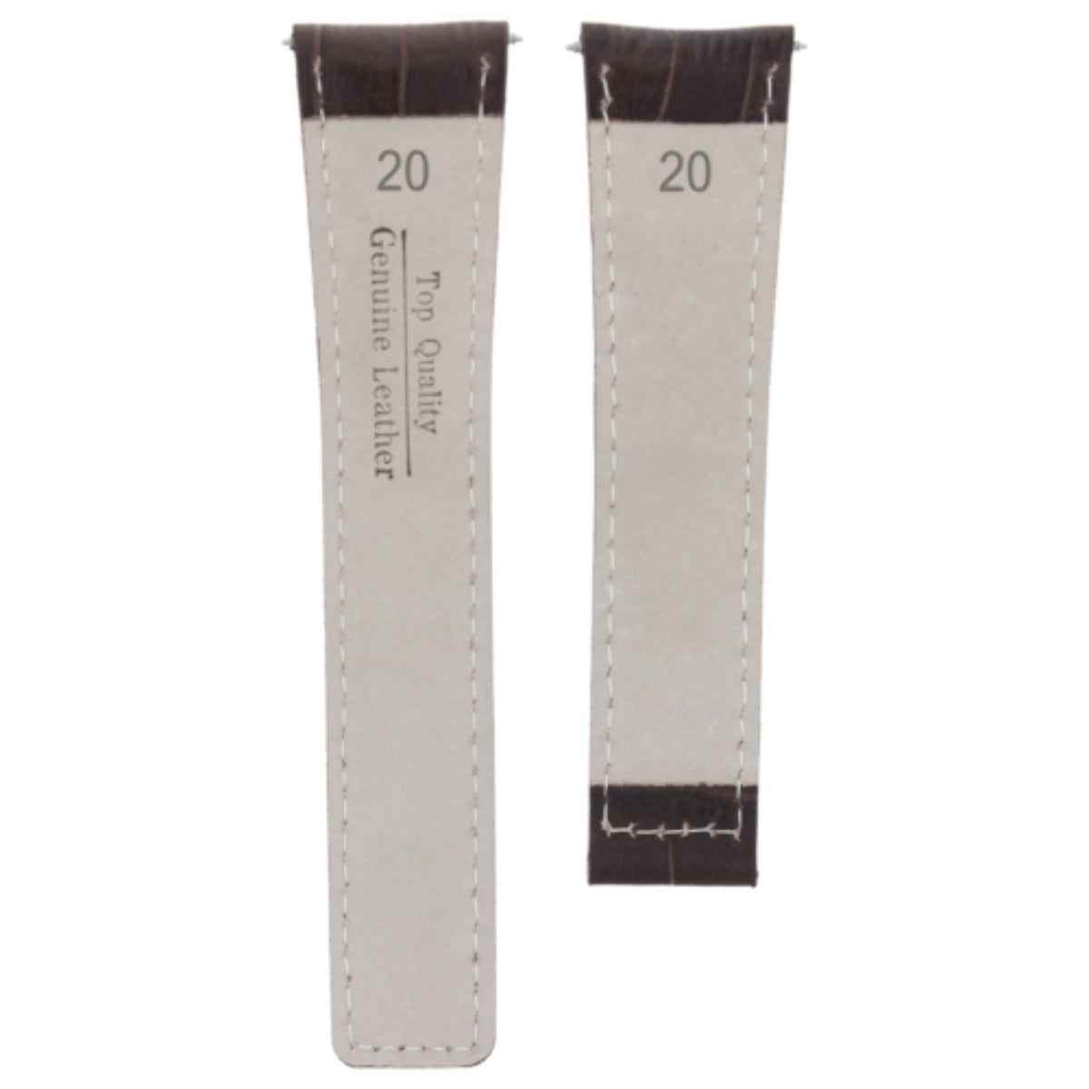 20MM LEATHER WATCH BAND STRAP FOR TAG HEUER CARERRA CV2013 CALIBRE 16  D/BROWN WS