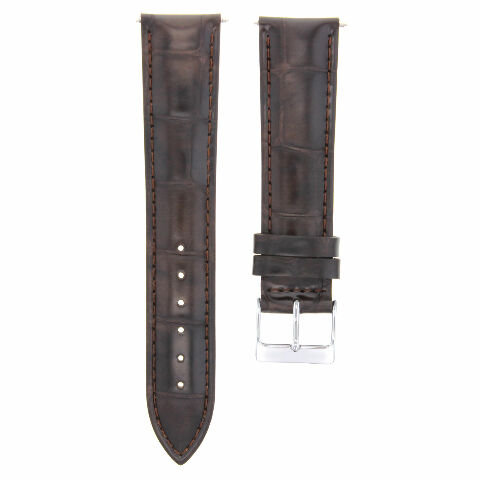 19-20MM LEATHER WATCH BAND STRAP TAPERING TO 16MM FOR ROLEX DATE, DATEJUST WATCH