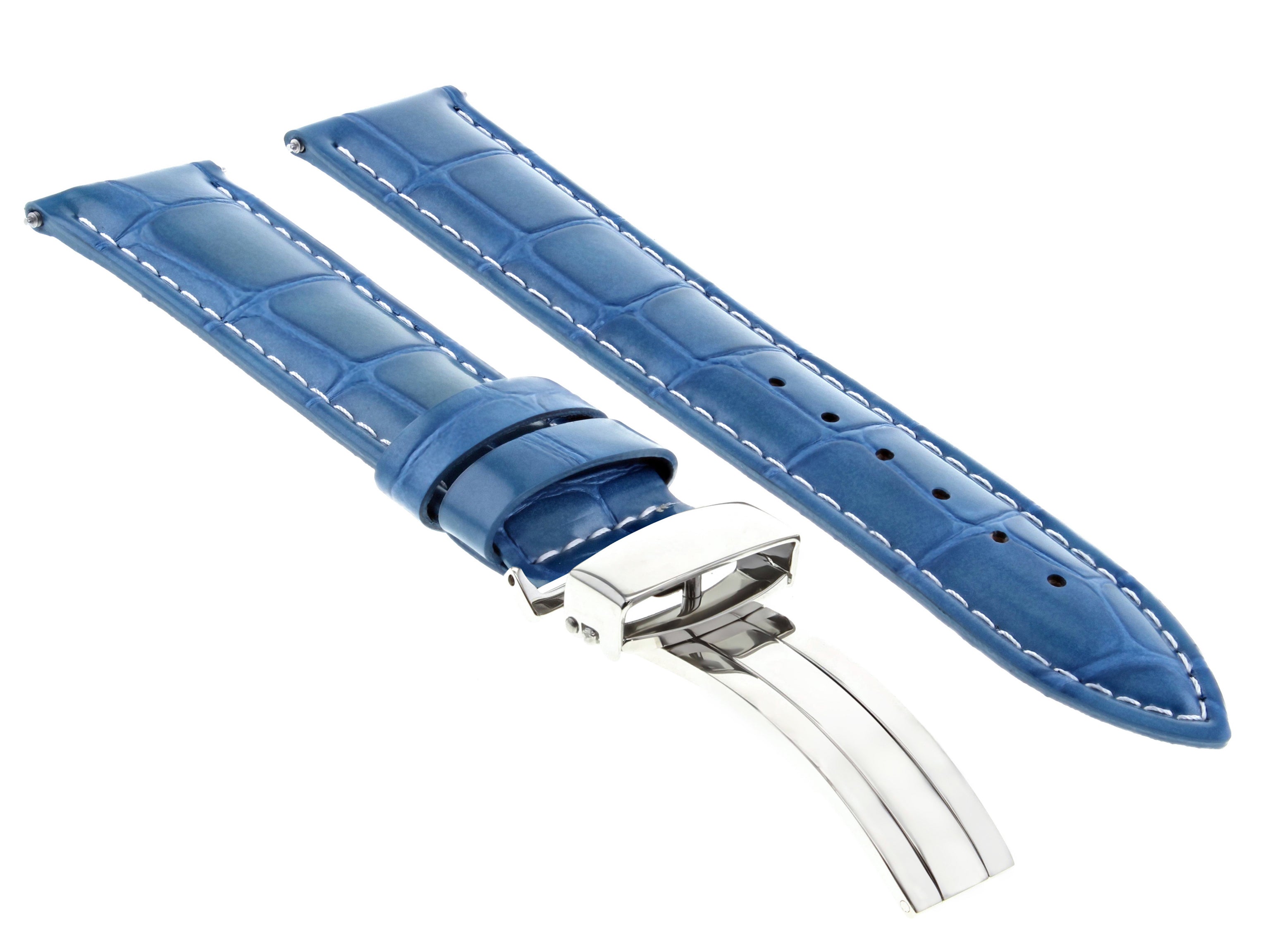 20MM LEATHER WATCH STRAP BAND FOR CITIZEN ECO DRIVE WATCH BL5250-02L L/BLUE WS