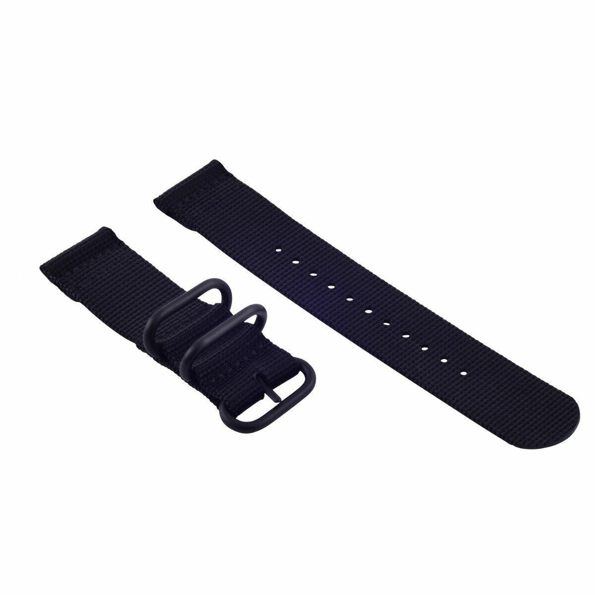 NEW FOR SUUNTO CORE NYLON STRAP DIVER WATCH BAND LUGS BLACK PVD 3 RINGS