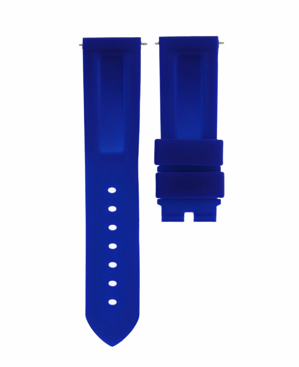 22MM RUBBER DIVER WATCH BAND FOR 40MM PANERAI MARINA RADIOMIR GMT CLASP BLUE