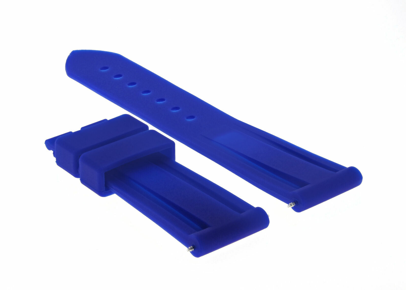 22MM RUBBER DIVER WATCH BAND FOR 40MM PANERAI MARINA RADIOMIR GMT CLASP BLUE