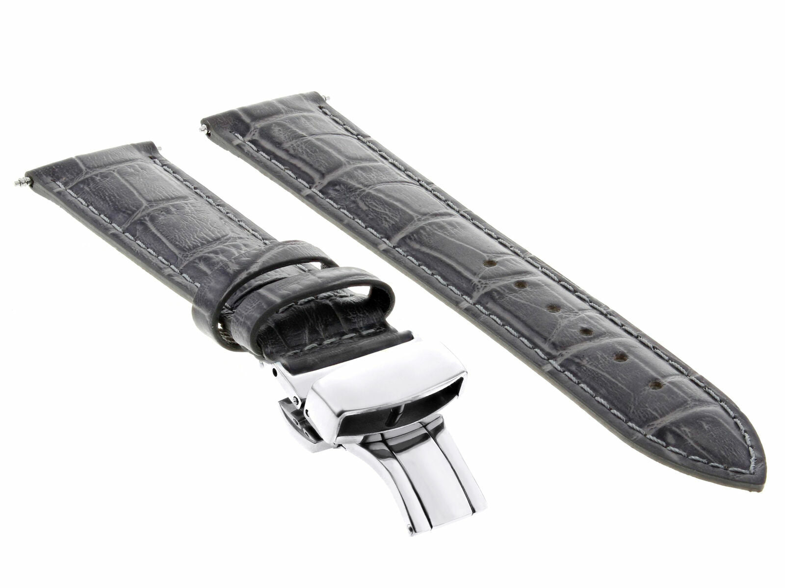 23MM LEATHER BAND STRAP CLASP FOR LONGINES WATCH 2B