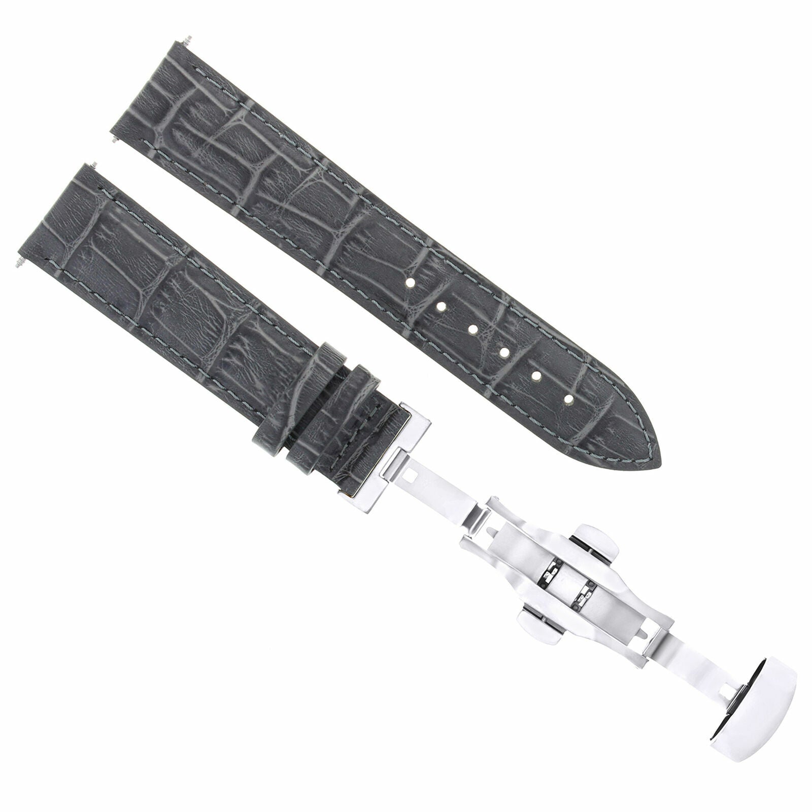 23MM LEATHER BAND STRAP CLASP FOR LONGINES WATCH 2B