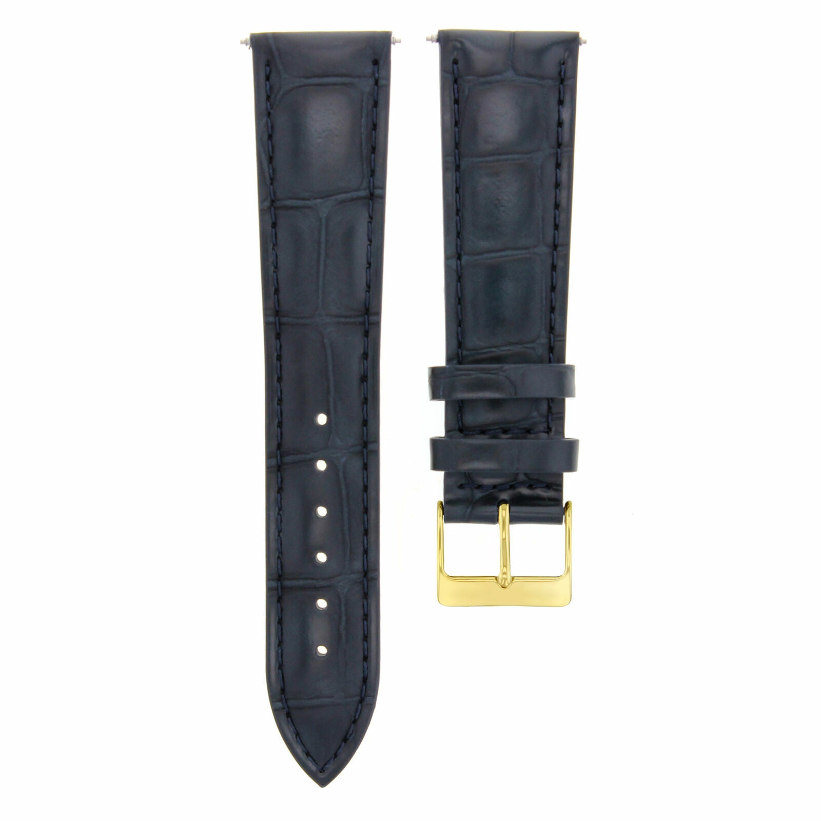 18MM LEATHER WATCH BAND STRAP BUCKLE FOR LONGINES WATCH GOLD BUCKLE