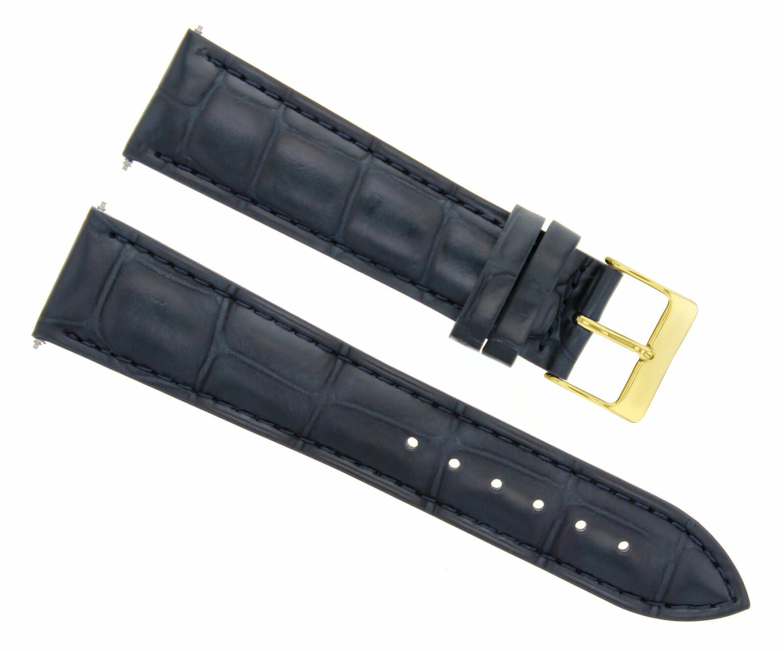 18MM LEATHER WATCH BAND STRAP BUCKLE FOR LONGINES WATCH GOLD BUCKLE