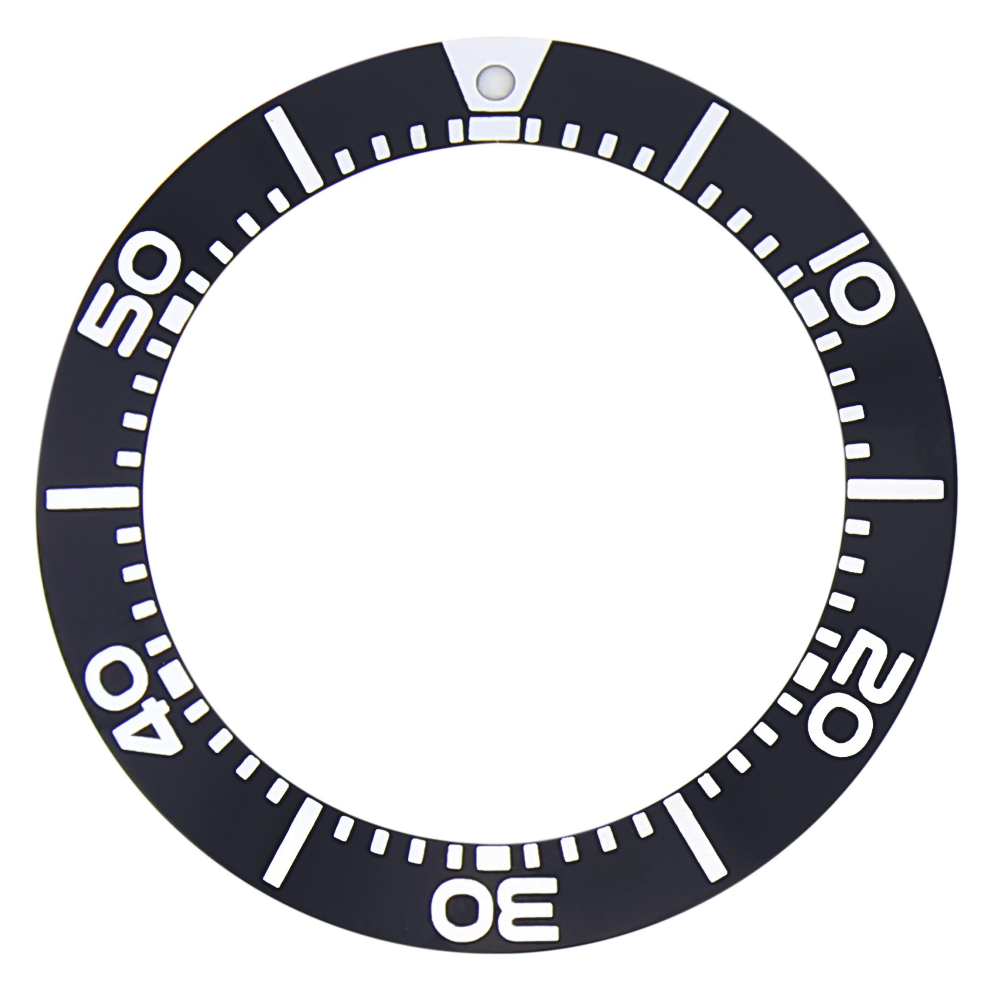 BEZEL INSERT FOR SEIKO SCZ015 SC015 SOLAR CHRONOGRAPH WATCH BLACK