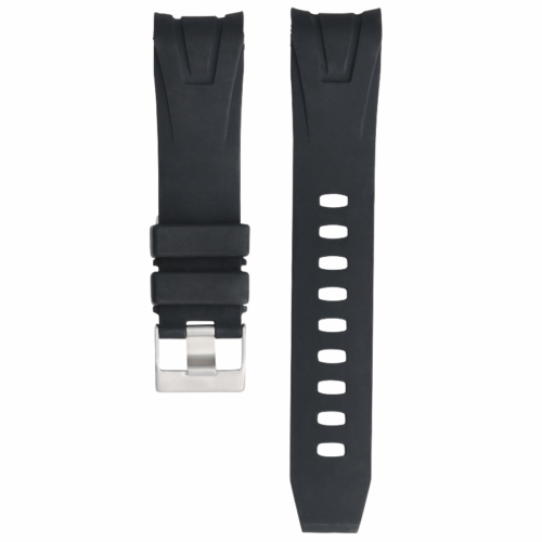22MM RUBBER STRAP BAND FOR OMEGA SEAMASTER 45.5MM PLANET OCEAN SPRING BAR REMOVE