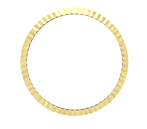 FLUTED BEZEL FOR ROLEX WATCH LADY 26MM DATEJUST 6517 6919 69173 69273 18KY GOLD