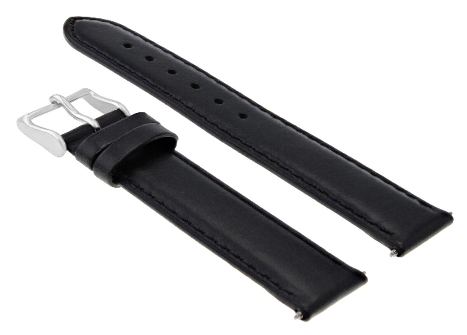 SMOOTH LEATHER WATCH BAND STRAP FOR WATCHES FITS ANY BRAND - 24MM