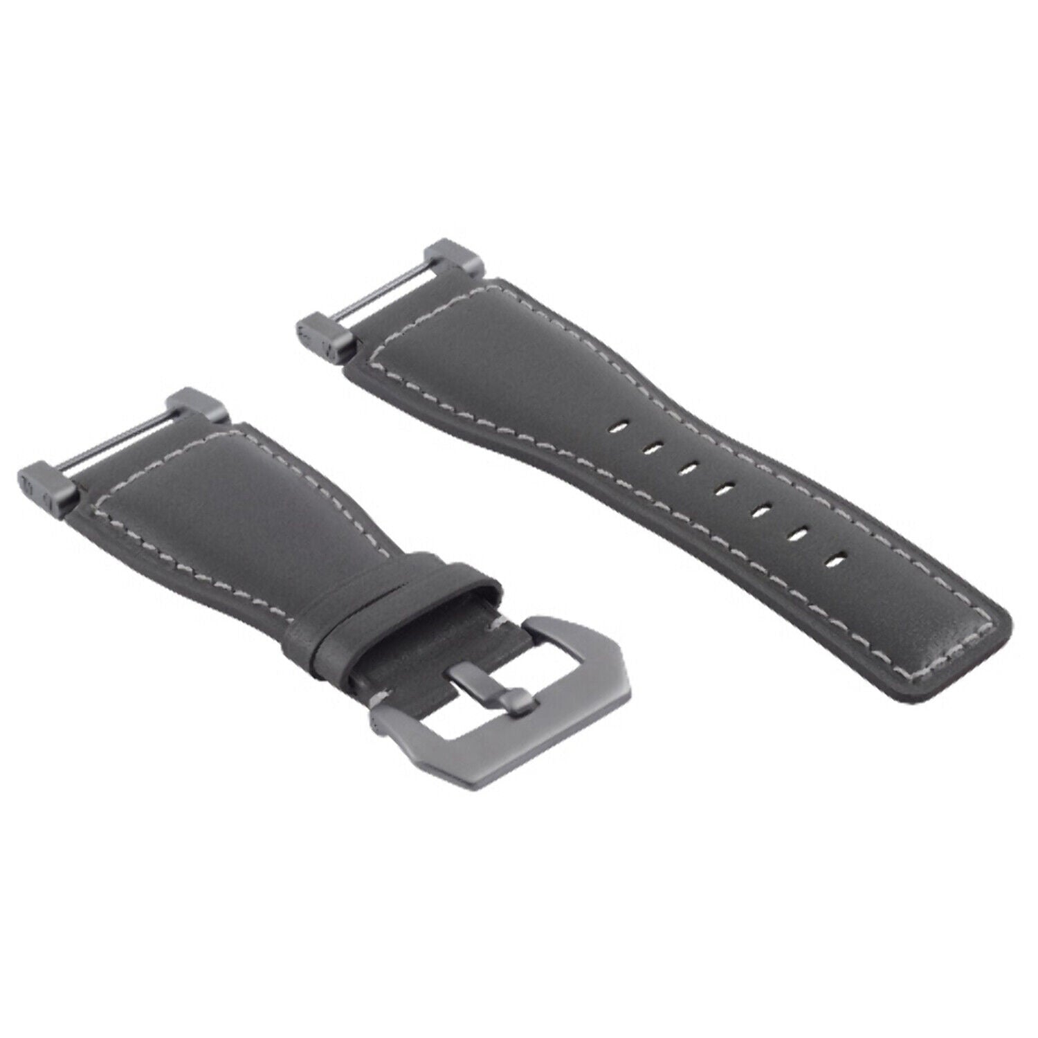 24MM SUUNTO CORE REPLACEMENT SMOOTH LEATHER WATCH BAND STRAP + STAINLESS ADAPTER