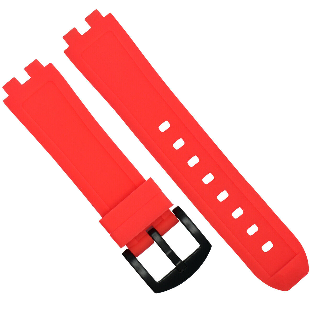 REPLACEMENT SILICONE RUBBER DIVER WATCH STRAP BAND FOR PEBBLE STEEL