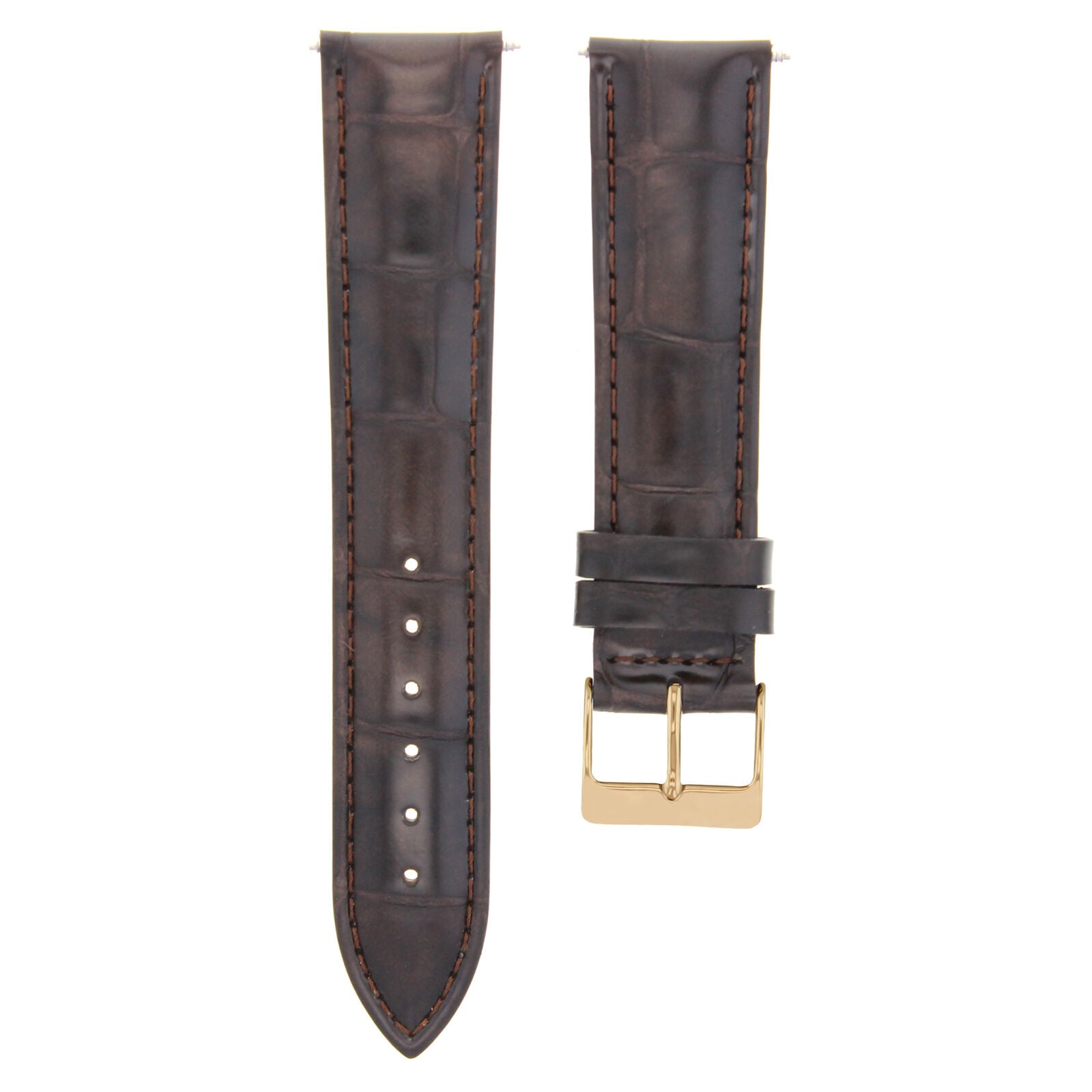 LEATHER WATCH BAND STRAP FOR CITIZEN DRIVE ROSE BLACK - 23MM