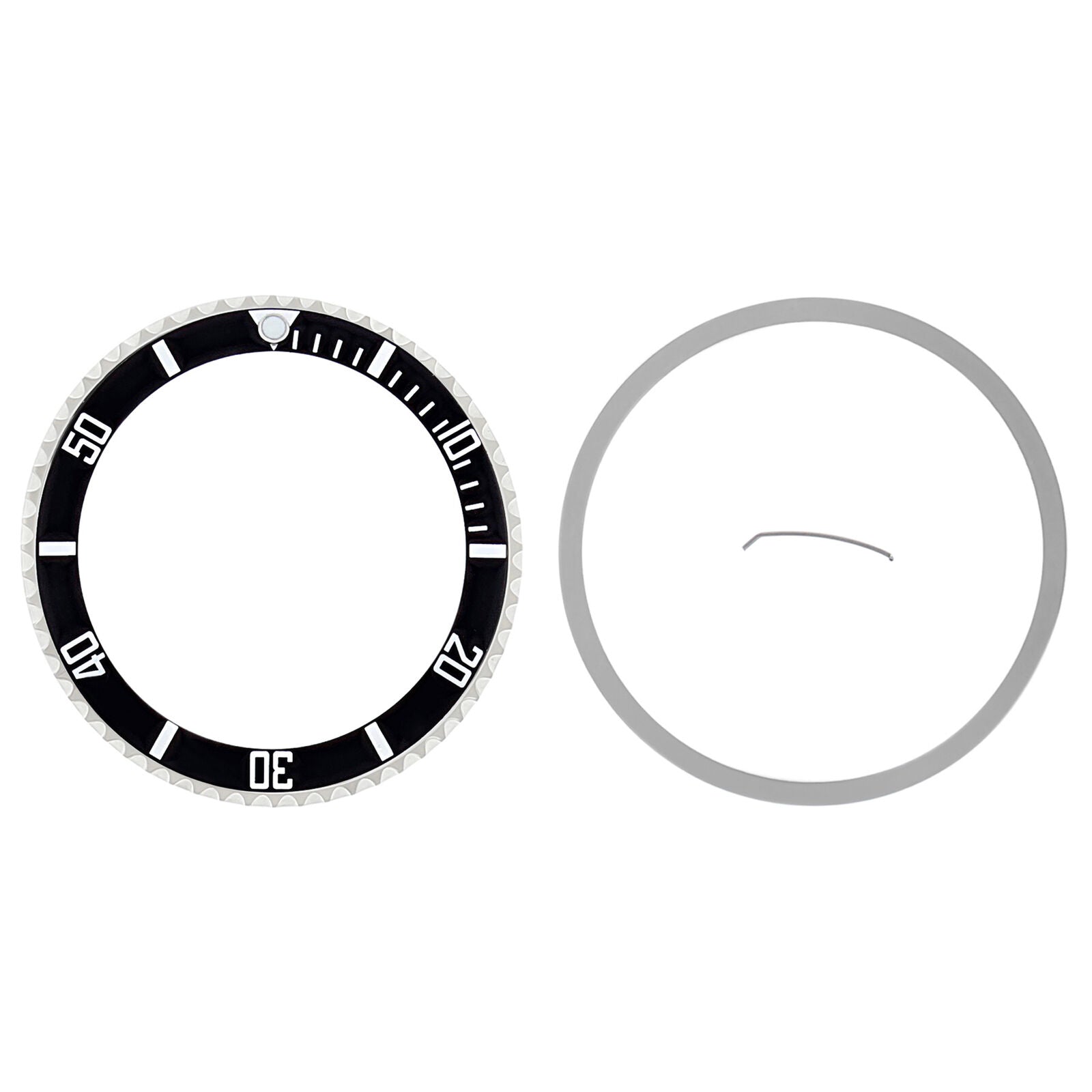 BEZEL COMPLETE FOR ROLEX SUBMARINER + TENSION + INSERT 16800 16808 16610 BLACK