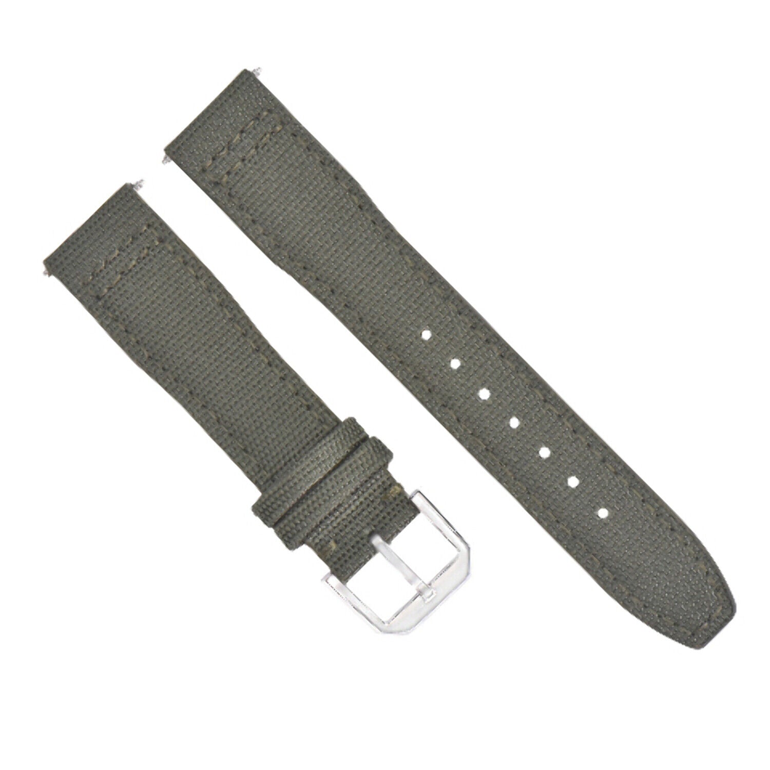 20-22MM CANVAS LEATHER WATCH BAND STRAP FOR IWC PILOT TOP GUN PORTUGUESE + BUCKLE