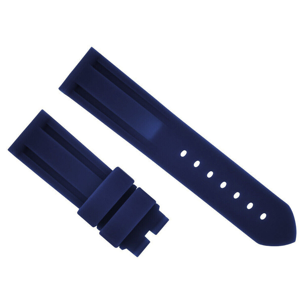 22MM-24MM RUBBER DIVER STRAP BAND DEPLOYMENT CLASP BUCKLE FOR PANERAI