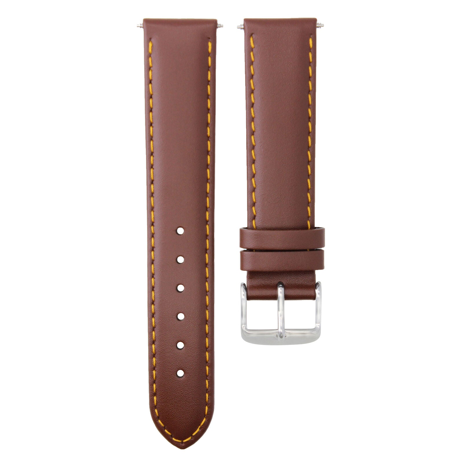 SMOOTH LEATHER WATCH BAND STRAP FOR WATCHES FITS ANY BRAND - 24MM