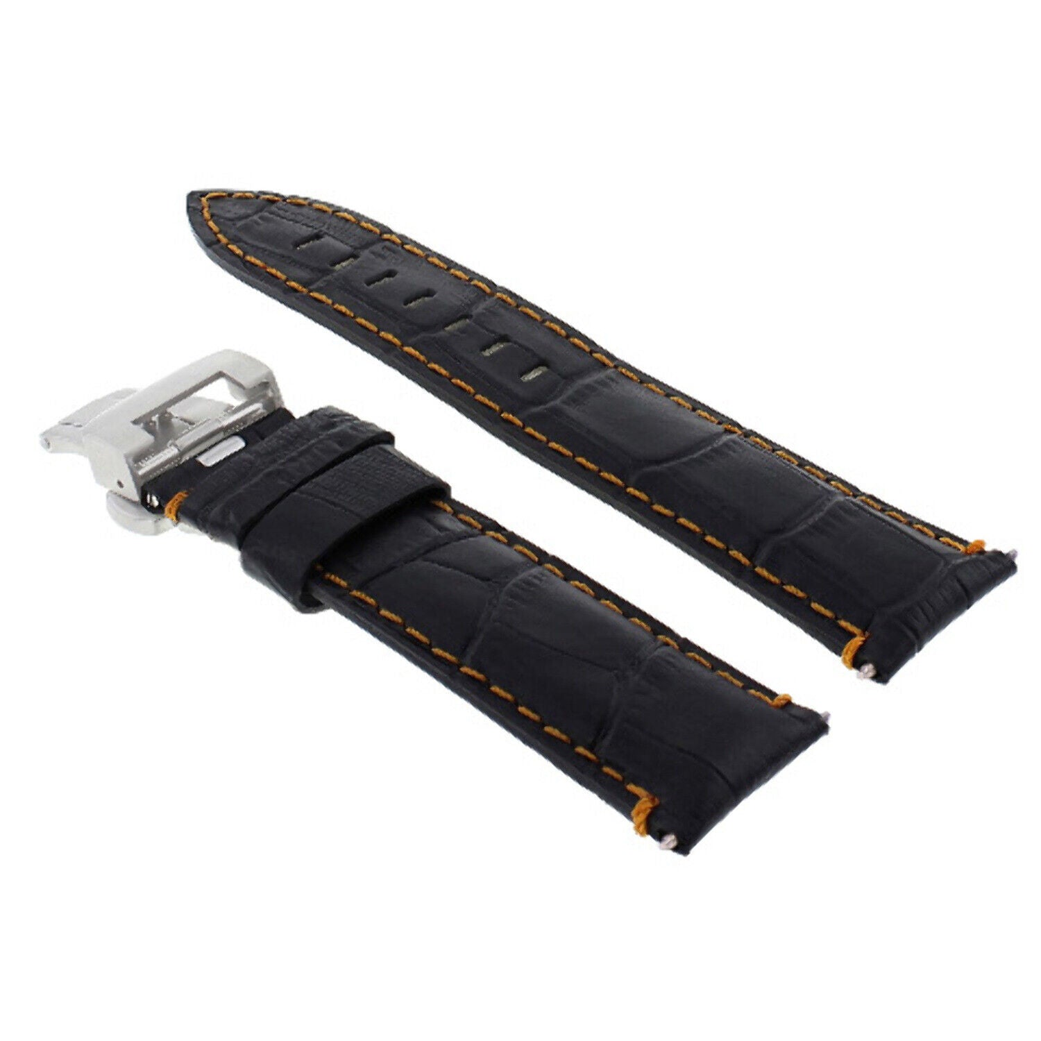 22-24MM LEATHER WATCH BAND STRAP FOR BREITLING NAVITIMER, BENTLEY PILOT WATCH