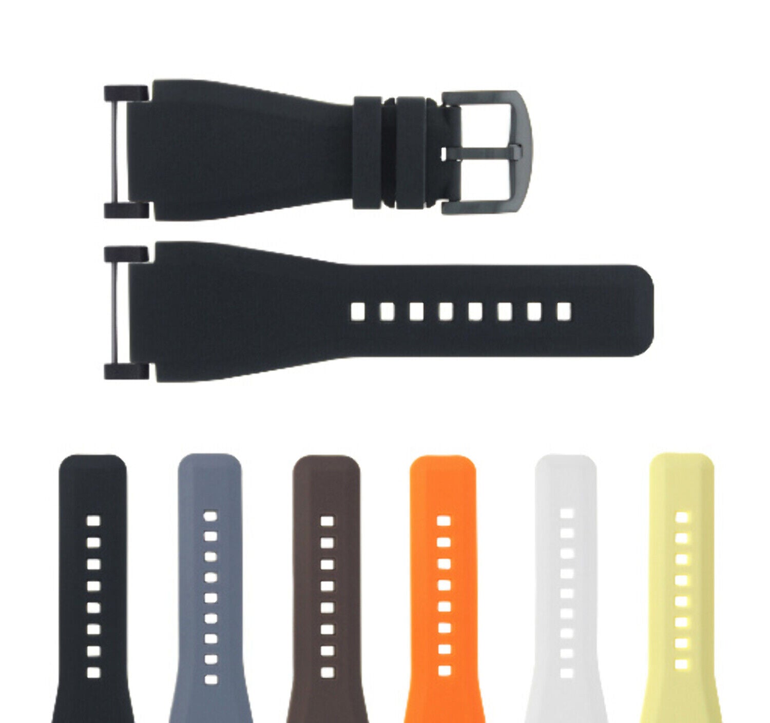 24MM SUUNTO CORE RUBBER SILICONE REPLACEMENT WATCH BAND STRAP + BLACK ADAPTER