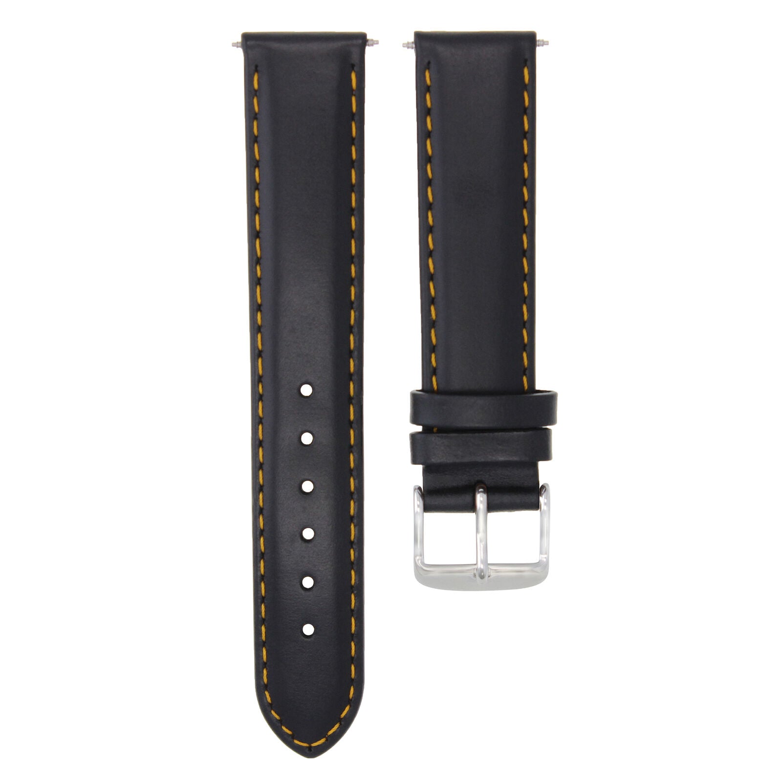 SMOOTH LEATHER WATCH BAND STRAP FOR BREITLING WATCH WATERPROOF - 18MM