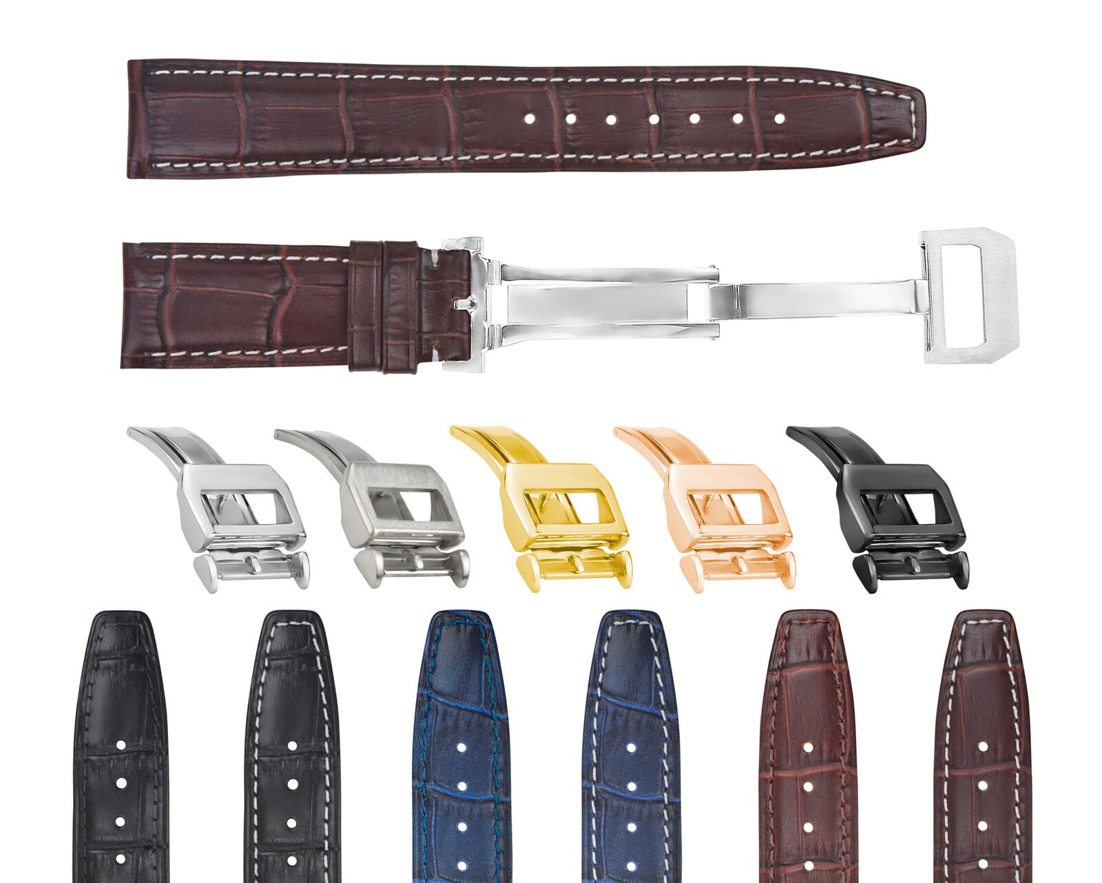 20-22MM REPLACEMENT LEATHER WATCH BAND STRAP FOR IWC PILOT PORTUGUESE TOP GUN