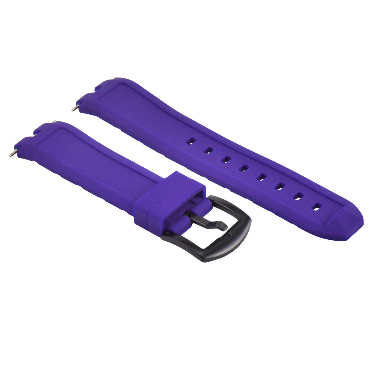 20MM REPLACEMENT SILICONE RUBBER DIVER WATCH STRAP BAND FOR PEBBLE STEEL PURPLE