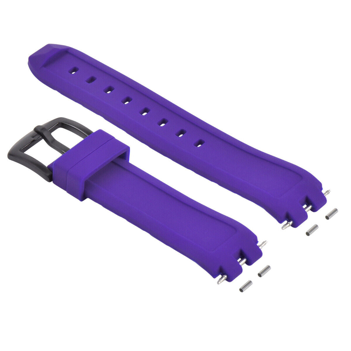 REPLACEMENT SILICONE RUBBER DIVER WATCH STRAP BAND FOR PEBBLE STEEL